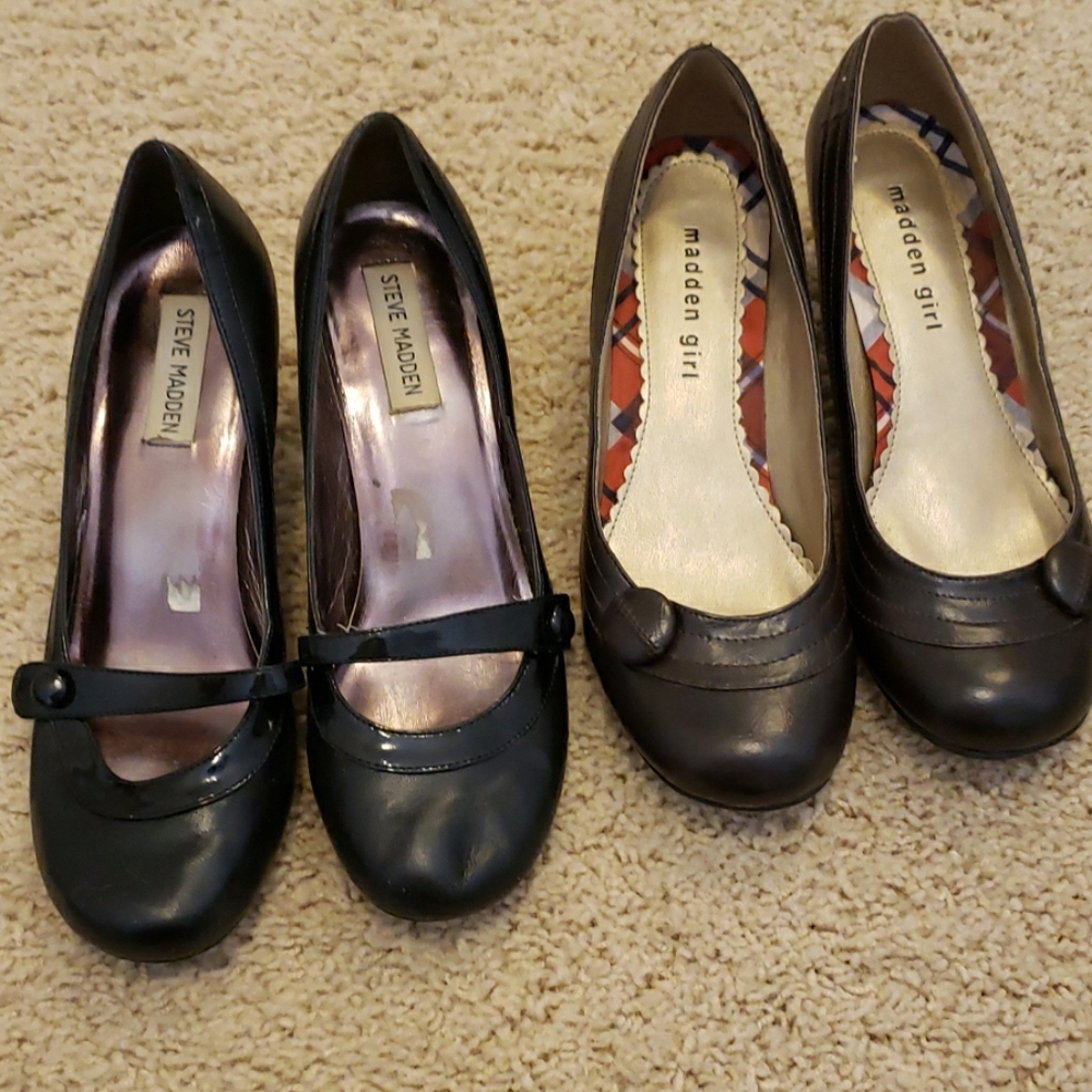 Steve madden and madden girl round toe pump